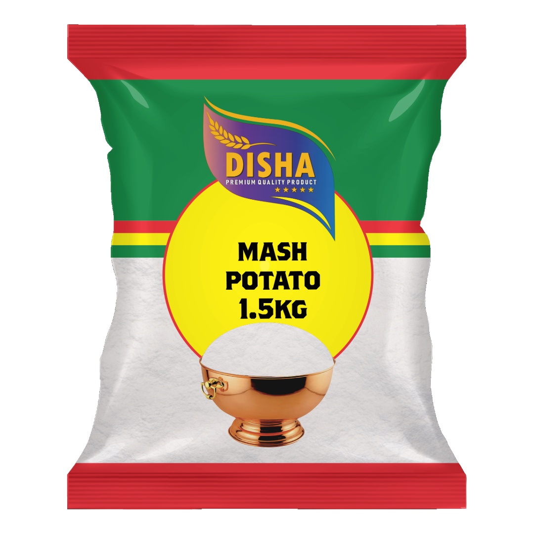 DISHA Instant Mash Potato 1.5kg (Pack of 6) – Premium Creamy Mashed Potatoes | Quick & Easy to Prepare | 100% Natural Ingredients | Perfect Side Dish for Meals (9kg Total)